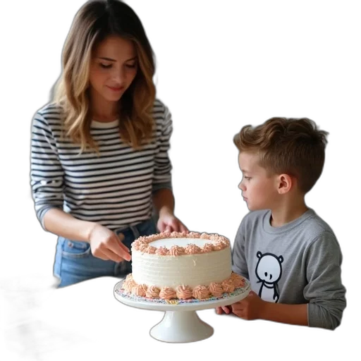 woman, young, girl, decorating transparent PNG cut-out