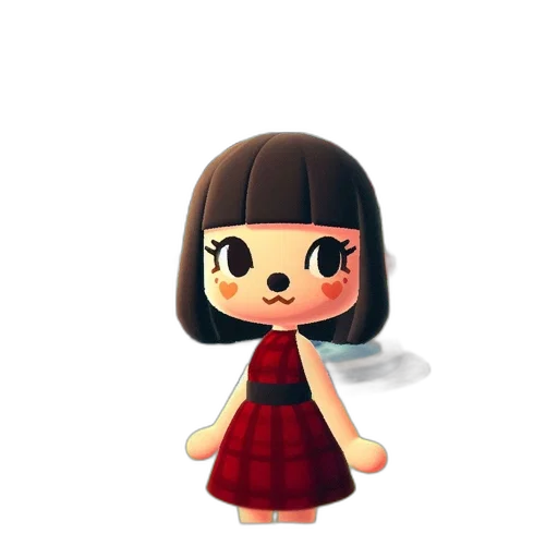 dress, staff, face, creature transparent PNG cut-out