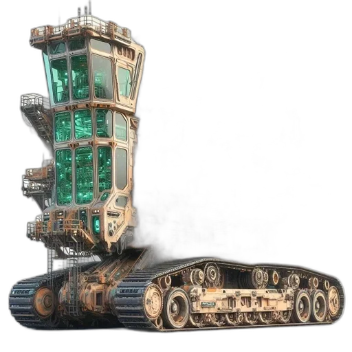 robot, building, weapon, furniture transparent PNG cut-out