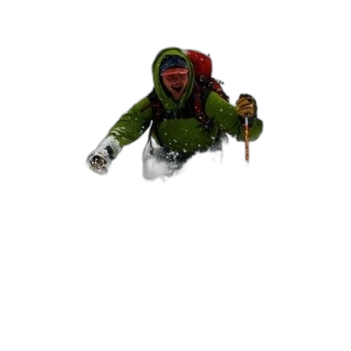 jacket, staff, creature, animal transparent PNG cut-out