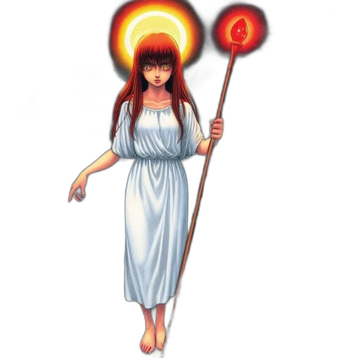 staff, dress, concept art, fantasy art transparent PNG cut-out
