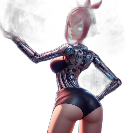 robot, dress, weapon, mask transparent PNG cut-out