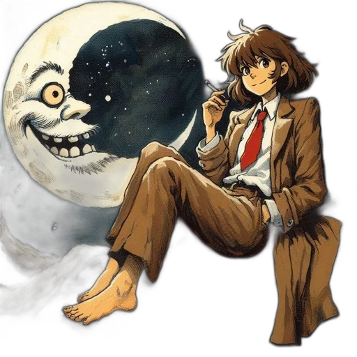 concept art, comic book art, anime, cartoon transparent PNG cut-out