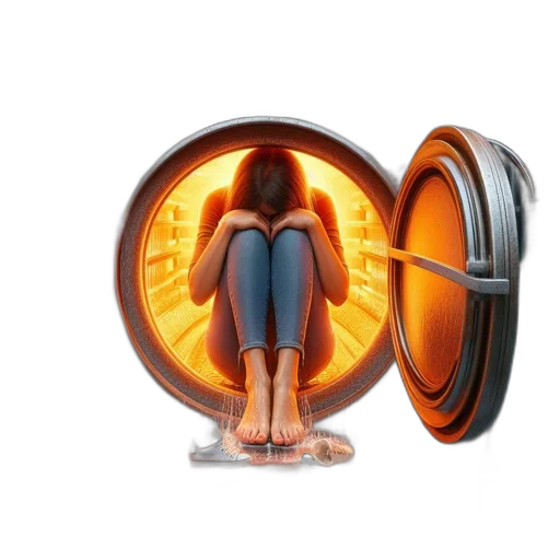 concept art, 3d render, person, seated transparent PNG cut-out