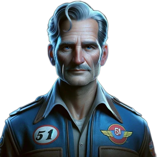 jacket, face, concept art, comic book art transparent PNG cut-out