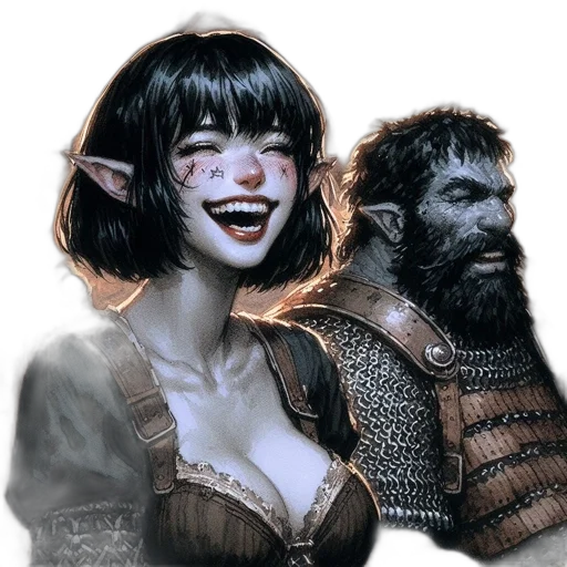 fantasy art, concept art, comic book art, photorealistic transparent PNG cut-out