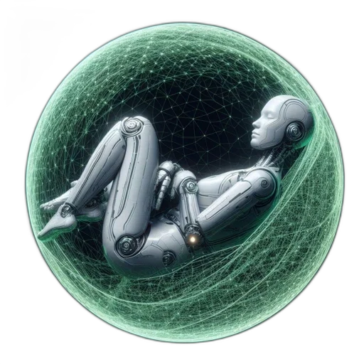 robot, creature, concept art, cyberpunk transparent PNG cut-out