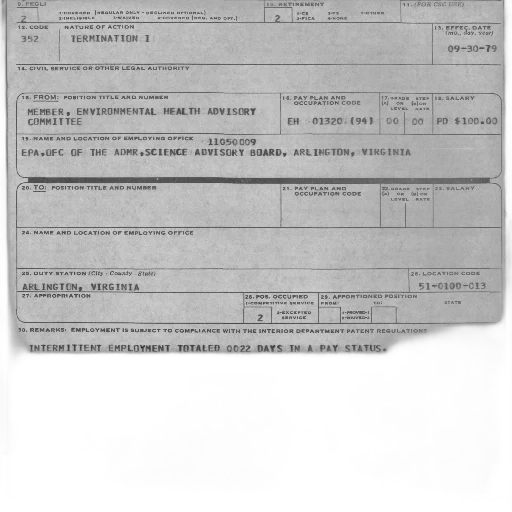 staff, document, titled, termination transparent PNG cut-out