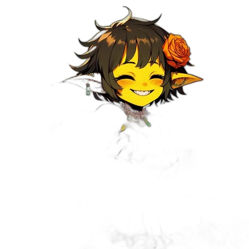staff, flower, mask, dragon transparent PNG cut-out