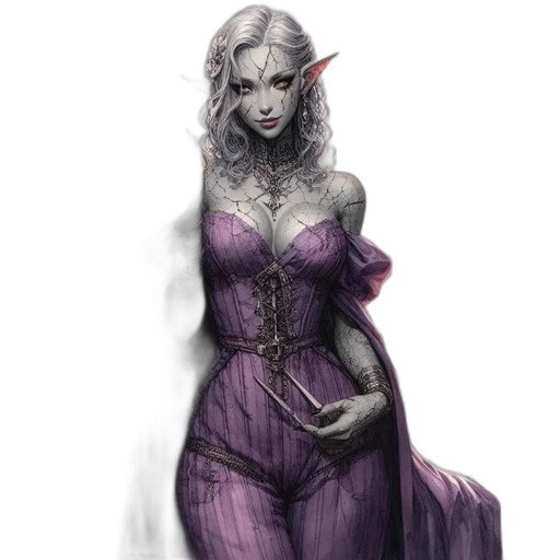 dress, fantasy art, concept art, watercolor transparent PNG cut-out
