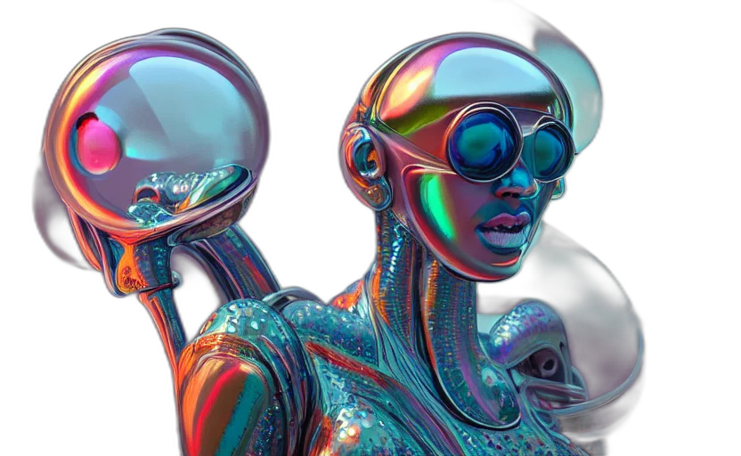 mask, robot, face, jewelry transparent PNG cut-out
