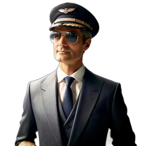 staff, hat, face, jacket transparent PNG cut-out