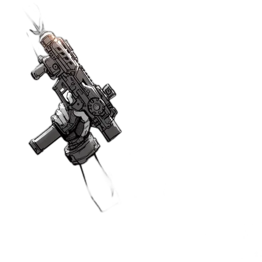 weapon, staff, sword, robot transparent PNG cut-out