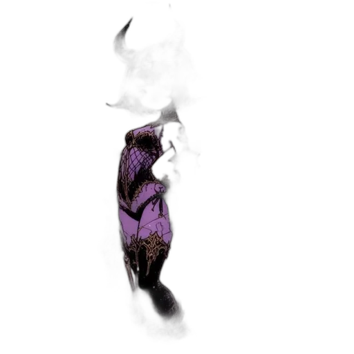 dragon, mask, dress, staff transparent PNG cut-out