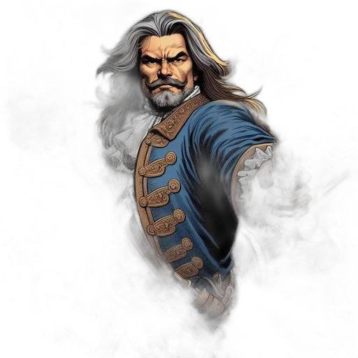 sword, staff, face, fantasy art transparent PNG cut-out