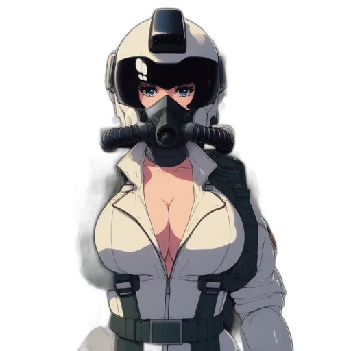 mask, weapon, robot, jacket transparent PNG cut-out