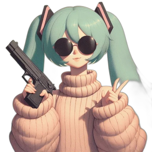 weapon, jacket, animal, staff transparent PNG cut-out