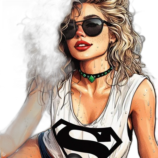 comic book art, photorealistic, fantasy art, cartoon transparent PNG cut-out