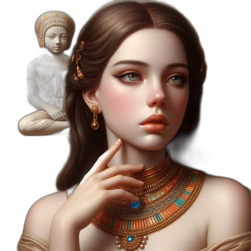 jewelry, crown, face, fantasy art transparent PNG cut-out