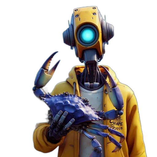 robot, weapon, creature, jacket transparent PNG cut-out