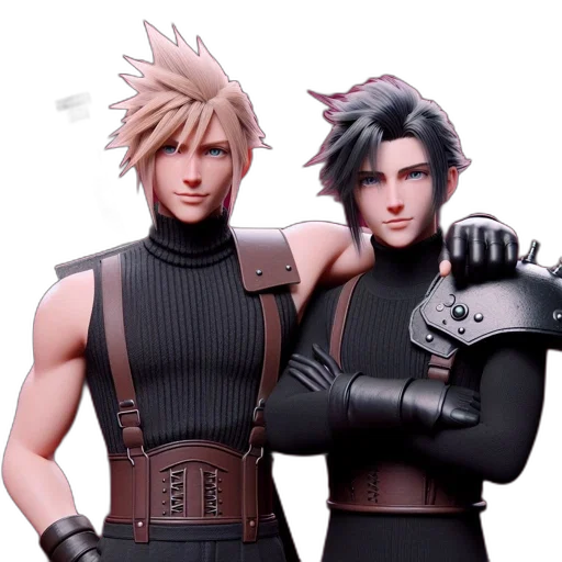 3d render, concept art, dark, two transparent PNG cut-out