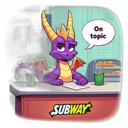 dragon, food, staff, animal transparent PNG cut-out