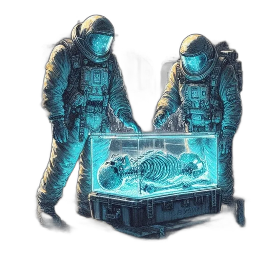 jacket, robot, creature, concept art transparent PNG cut-out