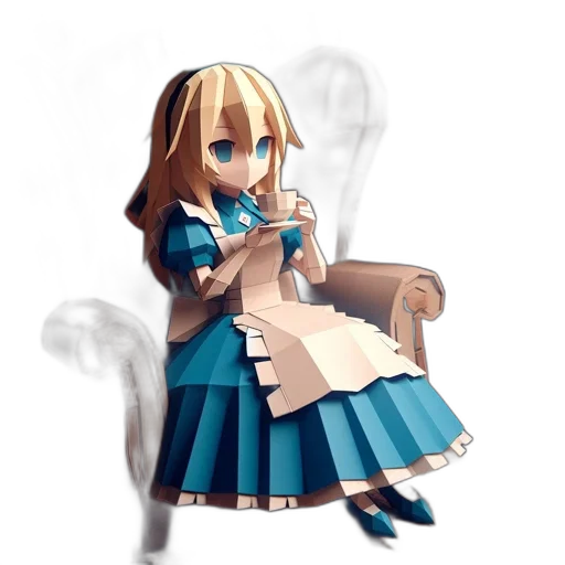 dress, staff, robot, creature transparent PNG cut-out