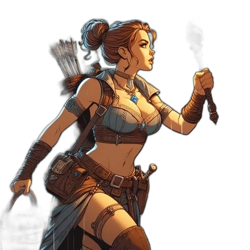 staff, concept art, comic book art, fantasy art transparent PNG cut-out