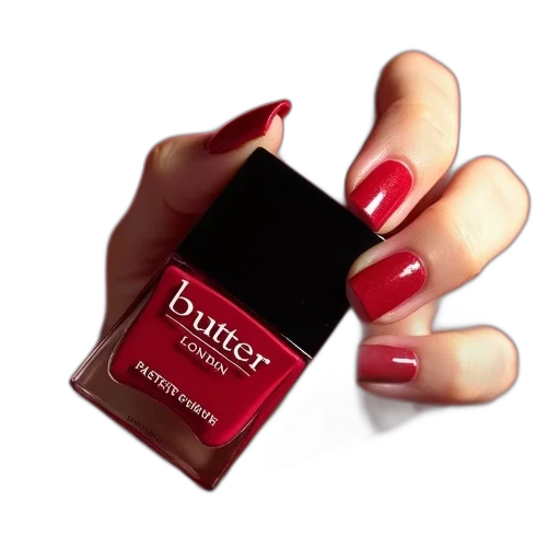 red, butter, london, patent transparent PNG cut-out