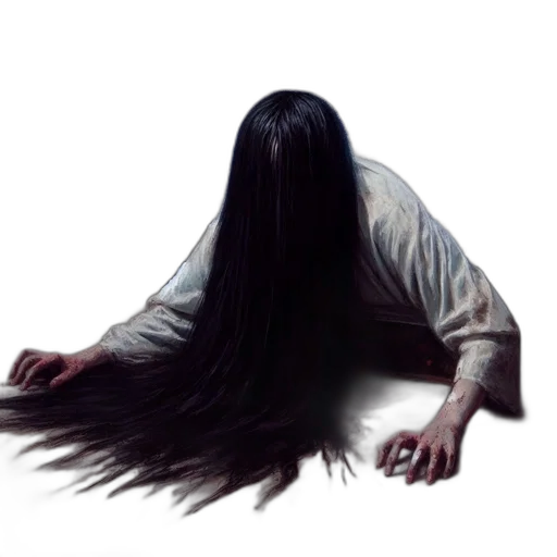 hair, creature, staff, face transparent PNG cut-out