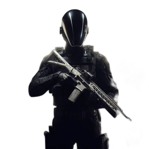weapon, robot, mask, staff transparent PNG cut-out