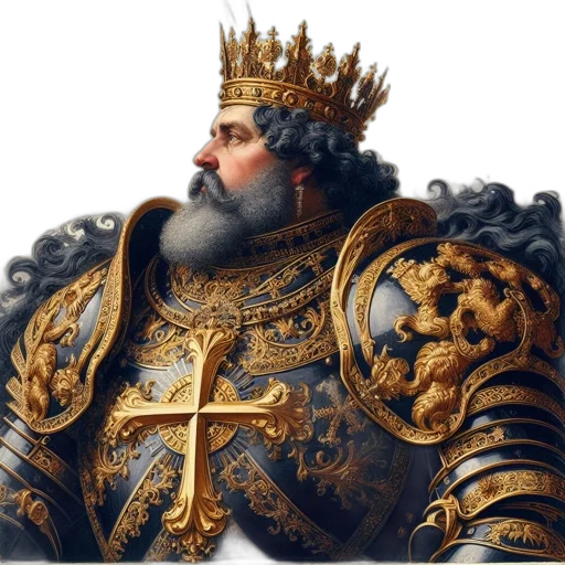 crown, sword, staff, face transparent PNG cut-out
