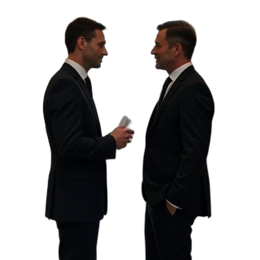 staff, face, city street, two transparent PNG cut-out