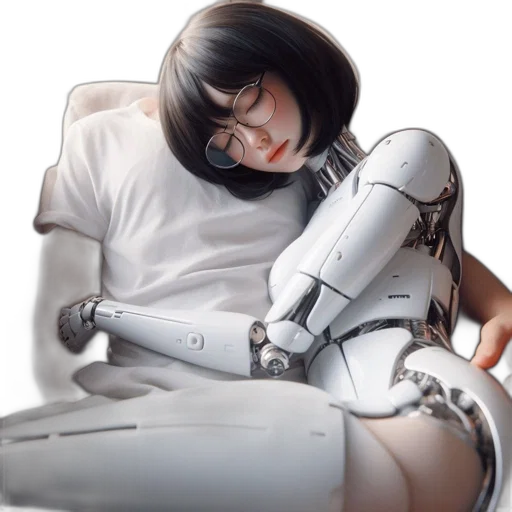 robot, weapon, cyberpunk, concept art transparent PNG cut-out
