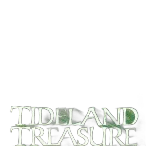 tideland, treasure, text, overlaid transparent PNG cut-out