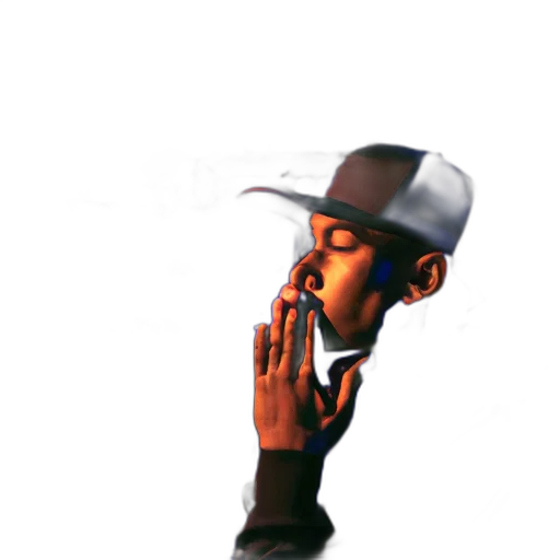 hat, jacket, concept art, photorealistic transparent PNG cut-out