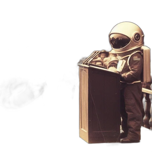 robot, furniture, concept art, 3d render transparent PNG cut-out
