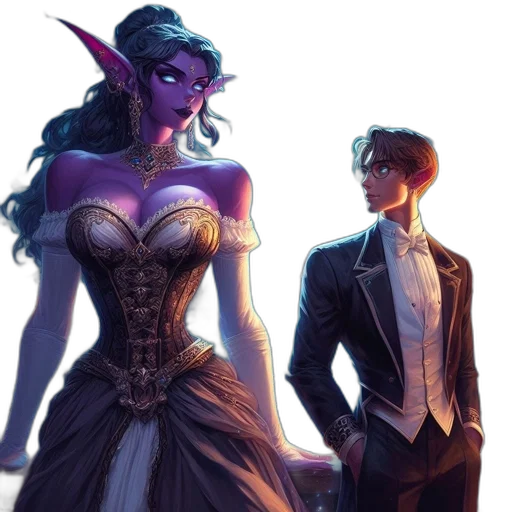 concept art, fantasy art, comic book art, sunset transparent PNG cut-out