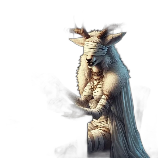 dragon, creature, staff, mask transparent PNG cut-out