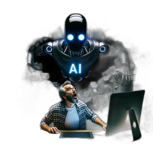 robot, creature, concept art, cyberpunk transparent PNG cut-out