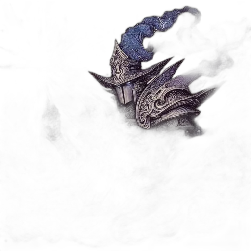 dragon, mask, weapon, sword transparent PNG cut-out