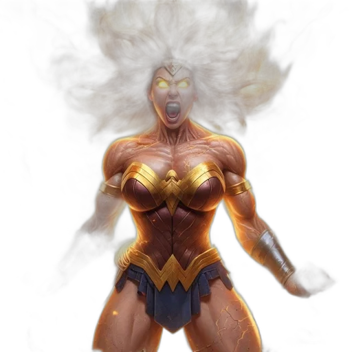 comic book art, concept art, fantasy art, 3d render transparent PNG cut-out