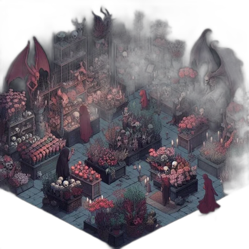 concept art, fantasy art, pixel art, 3d render transparent PNG cut-out