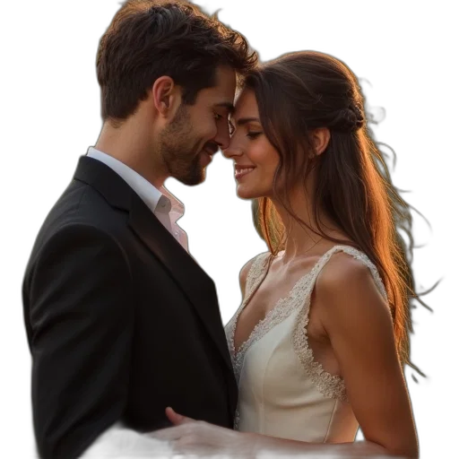 dress, jewelry, face, photorealistic transparent PNG cut-out