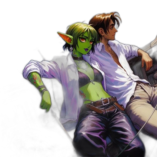 concept art, fantasy art, comic book art, photorealistic transparent PNG cut-out