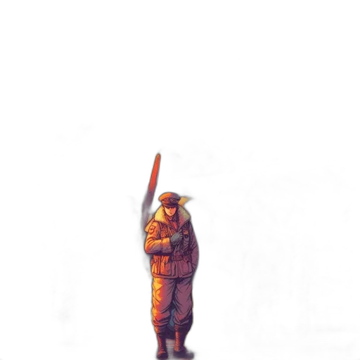 staff, sword, weapon, jacket transparent PNG cut-out