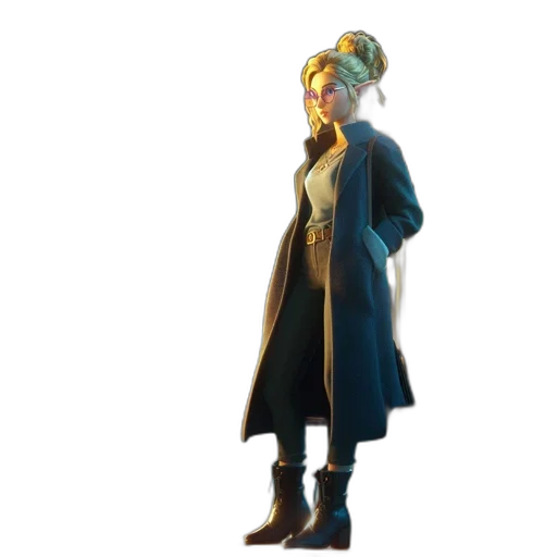 dress, staff, jacket, crown transparent PNG cut-out