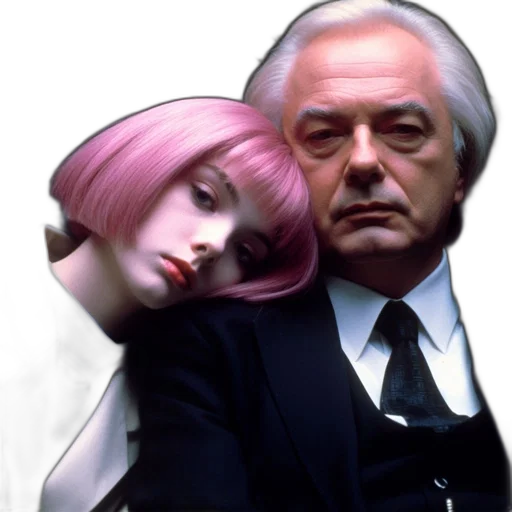 face, jacket, vaporwave, concept art transparent PNG cut-out