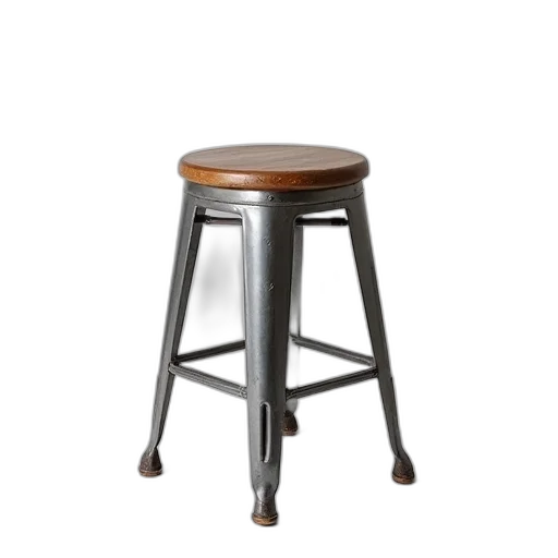 furniture, industrial, steel, stool transparent PNG cut-out